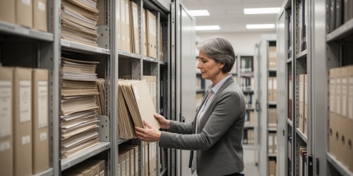 Quais documentos organizar em arquivos deslizantes em universidades