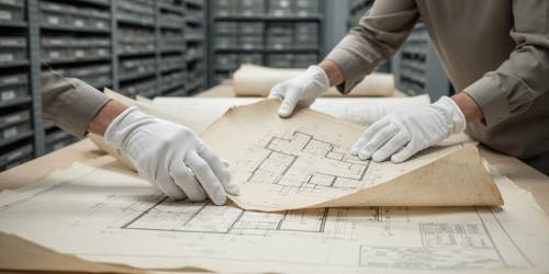 Cuidados para preservar plantas técnicas no arquivo físico