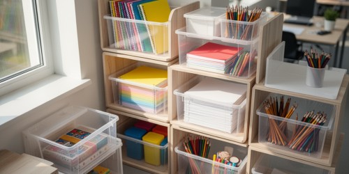 Como organizar materiais escolares sem lotar a secretaria
