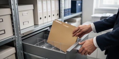 Como organizar documentos corporativos usando sistemas de armazenamento para escritórios