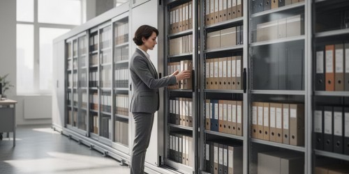 Como organizar documentos escolares usando arquivos deslizantes de alta eficiência