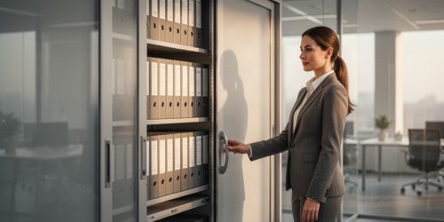 Por que investir em um armário deslizante para documentos corporativos no seu escritório?