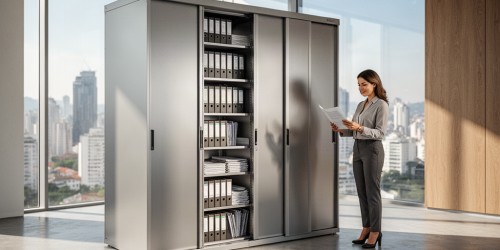 Por que o arquivo deslizante é a solução ideal para organizar o seu escritório em SP?
