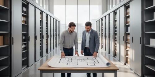 Como planejar a instalação de um arquivo deslizante para empresas com eficiência