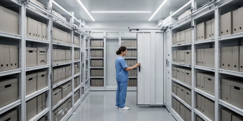 Como otimizar espaços clínicos com armazenamento para documentos hospitalares seguro