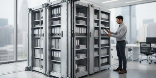 Como otimizar espaços corporativos com a instalação profissional de arquivos deslizantes