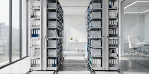 Como o arquivo deslizante transforma a eficiência do espaço em escritórios e clínicas