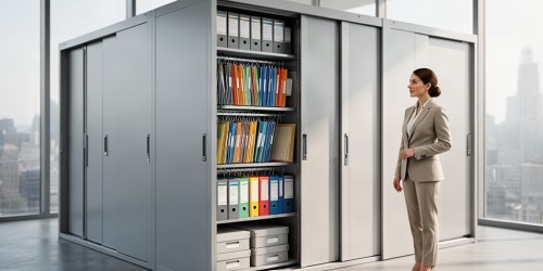 5 vantagens dos armários deslizantes para a organização de documentos empresariais