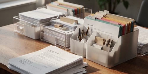 Como organizar documentos com eficiência usando estratégias de otimização de espaço