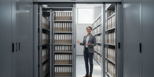 Por que investir em um arquivo deslizante para organizar sua empresa?