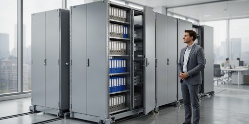 O que é uma empresa de arquivo deslizante e por que ela otimiza seu espaço de trabalho
