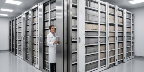 Por que clínicas modernas utilizam arquivos deslizantes para otimizar o armazenamento?