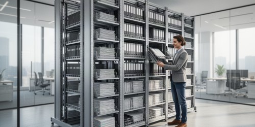 5 vantagens de usar um arquivo deslizante com alta capacidade no seu escritório