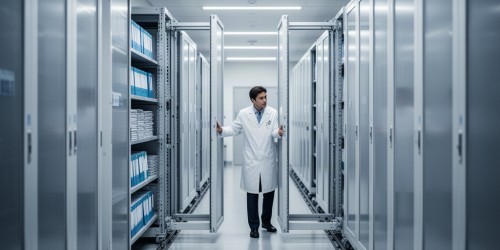 Como o arquivo deslizante otimiza o armazenamento de documentos em hospitais e clínicas