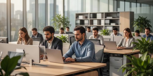 O impacto dos sistemas para otimizar espaço corporativo na produtividade da equipe