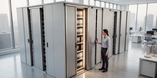 Como otimizar o espaço físico de escritórios e clínicas com arquivos deslizantes
