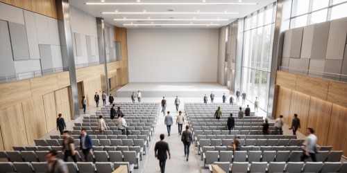 Como projetar um auditório para eventos com bom fluxo de pessoas