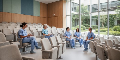 Como projetar um auditório para um hospital: layout, conforto e fluxo