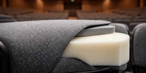 Quais tecidos e espumas usar em cadeiras estofadas para auditório