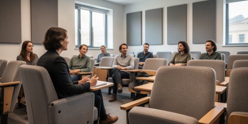 Como melhorar acústica em aulas de conversação