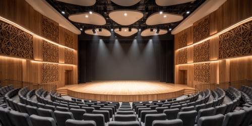 Como melhorar acústica e visibilidade em um auditório para um fórum