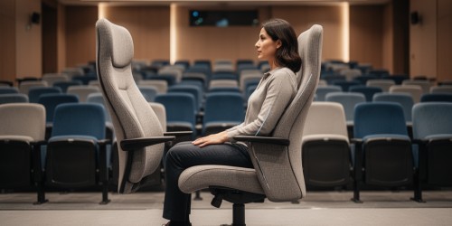 Qual tamanho de cadeira melhora a circulação em auditórios