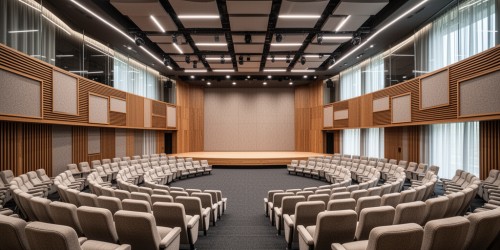 Como melhorar acústica e visibilidade em um auditório para um plenário