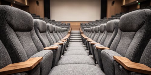 O que são cadeiras estofadas para auditório: conforto, usos e cuidados