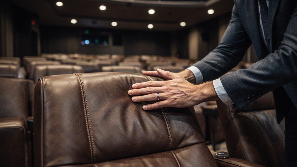 O que define a qualidade em poltronas de couro para auditórios?