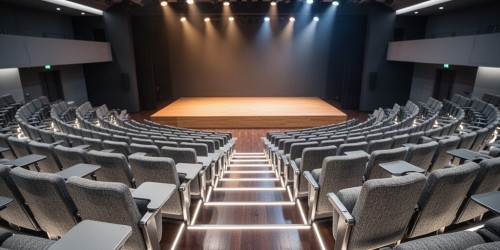 O que são cadeiras para anfiteatro: usos, tipos e diferenças