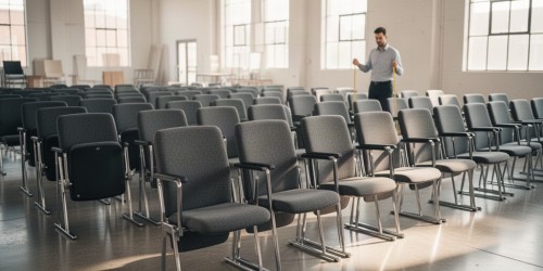 Comprar cadeira no tamanho certo: preço e opções baratas para auditório