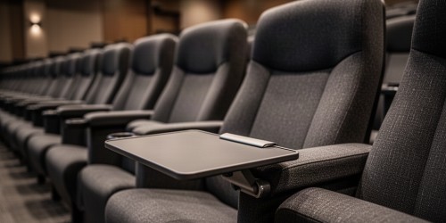 Quais pranchetas são melhores para poltronas de auditório