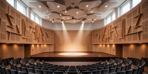 Como melhorar acústica e visibilidade em um auditório para um museu