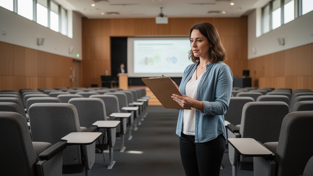 Como integrar a prancheta ao projeto do auditório