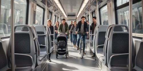 Quais vantagens o assento rebatível traz à circulação