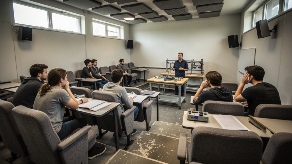 Acústica e visibilidade definem quanto do conteúdo chega à turma