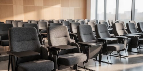 Quais cadeiras funcionam melhor em auditórios de treinamento