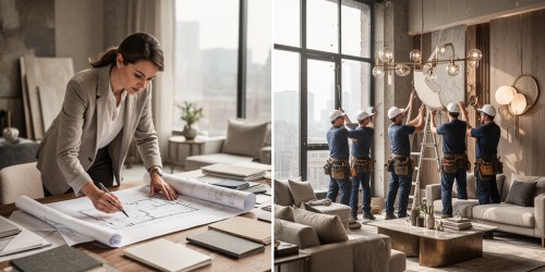 Ambientes decorados: terceirizar ou executar com equipe própria?