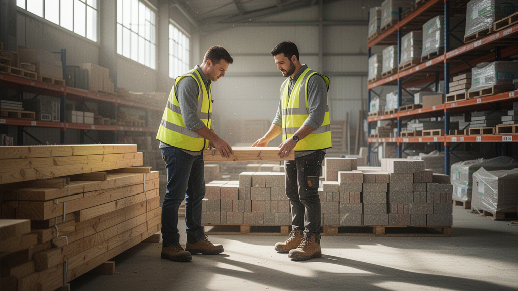 Escolha de materiais e logística: como comprar certo e armazenar sem perdas