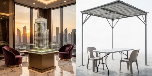 Stand de vendas: investir em obra premium ou estrutura simples?