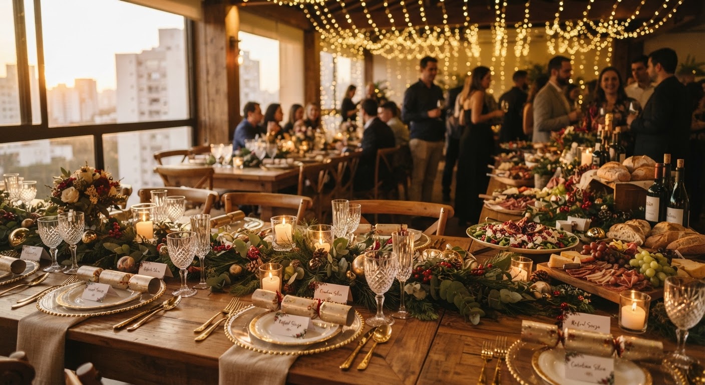 Planeje alimentação, decoração e experiências para a equipe