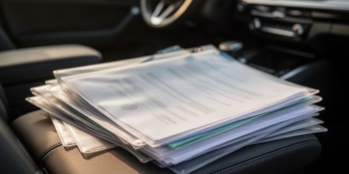 Quais documentos devem permanecer no histórico do veículo?