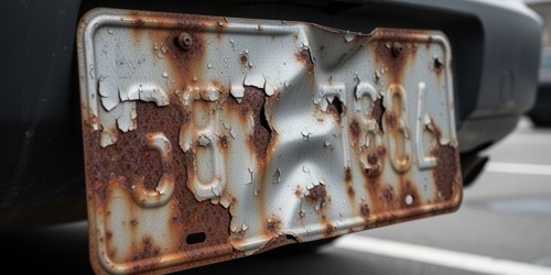 Placa ilegível: quais danos tornam a troca obrigatória?